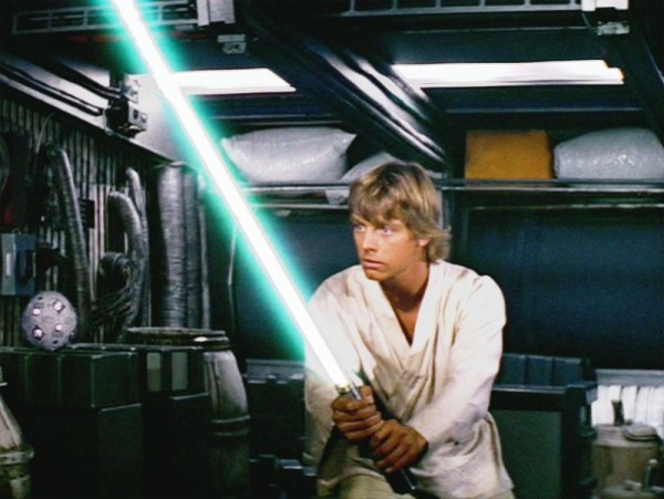 Luke Skywalker in Millennium Falcon